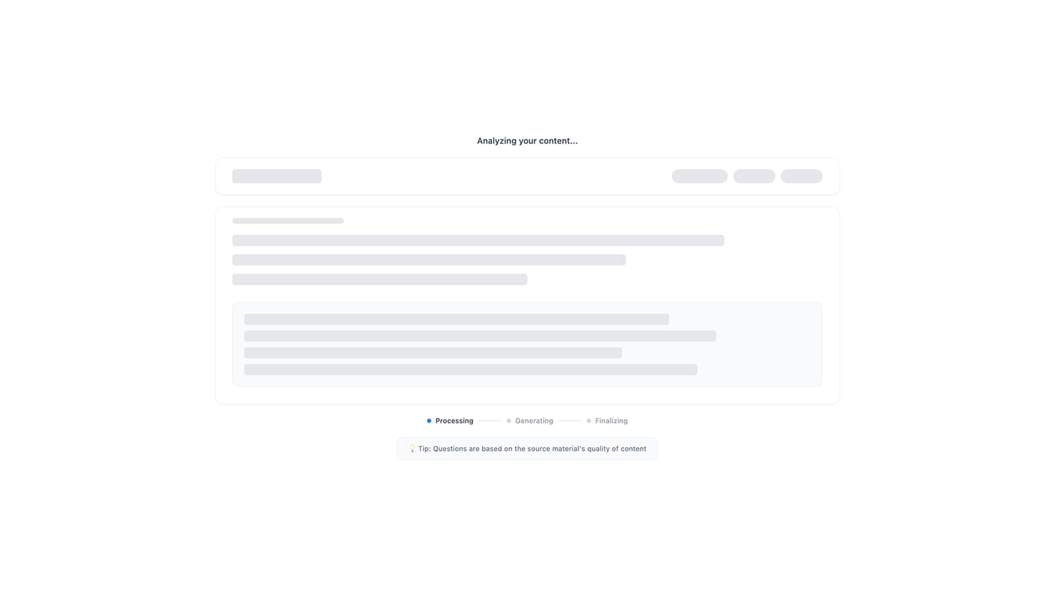 Skeleton during load